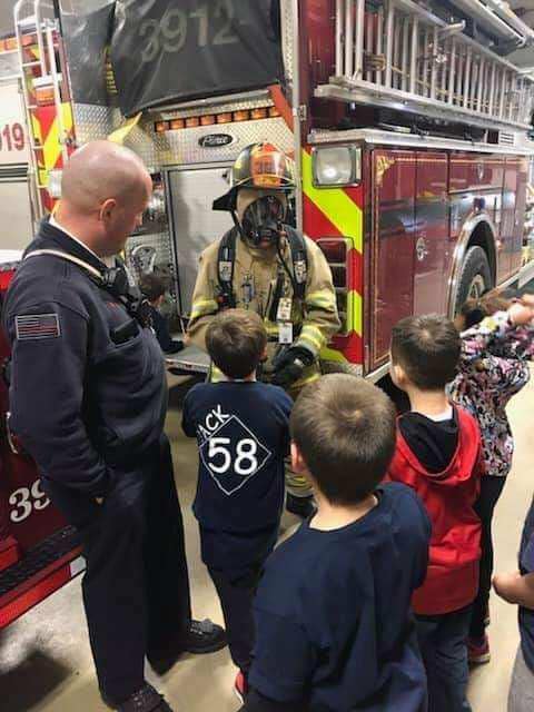 Cub Scout Pack 58 stopped by for a station tour!